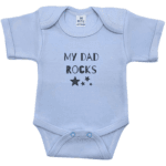 Rompertje blauw – korte mauw – My Dad Rocks